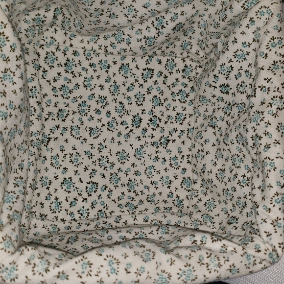 3 baskets brown with blue and brown inserts - Picture 2 of 2